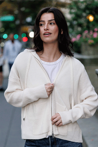 AIDAN RIBBED HOODIE
