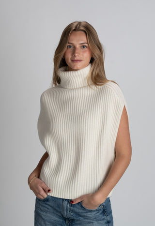 HAYES SLEEVELESS LOOSE TURTLE NECK