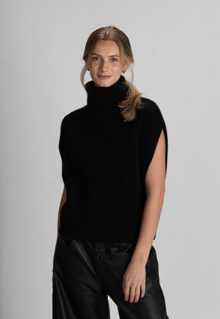 HAYES SLEEVELESS LOOSE TURTLE NECK