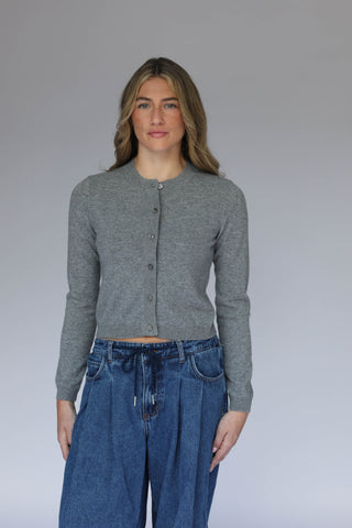 NAVY BOYFRIEND CLASSIC CARDIGAN