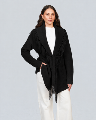 FIFI CASHMERE FRINGE CARDI