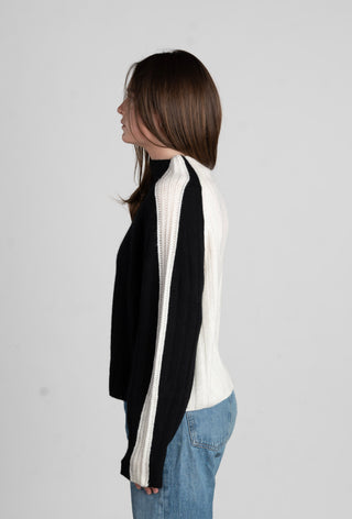 EVA RIBBED 2 TONE MOCK