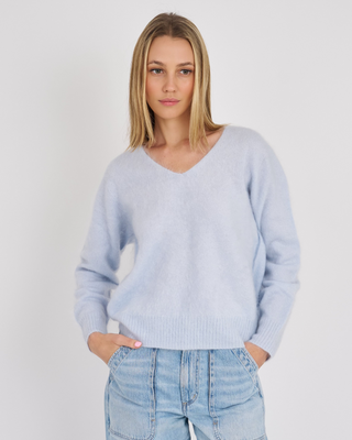 LUNA BRUSHED CASHMERE VEE