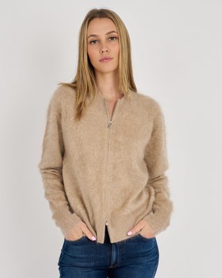 SASHA BRUSHED CASHMERE BOMBER