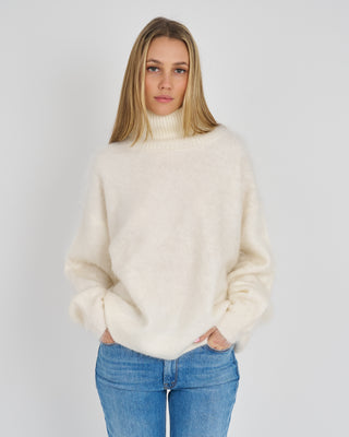 OAKLEY BRUSHED CASHMERE OVERSIZED MOCK NECK