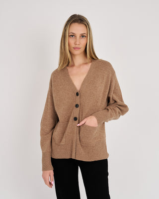 MAGGIE CASHMERE FITTED CARDIGAN