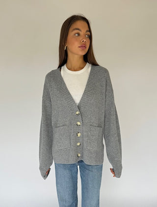 EDEN BOYFRIEND V NECK CARDIGAN