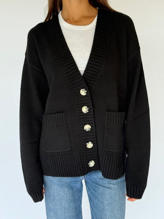 EDEN BOYFRIEND V NECK CARDIGAN