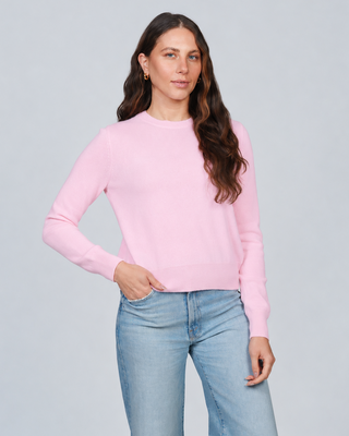 CREW CASHMERE SOLID RUGBY CREW