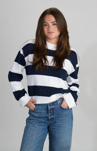 PALMER BOXY STRIPE CREW