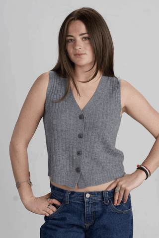 TOBY RIBBED VEST