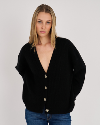 POPPY CASHMERE V CARDIGAN