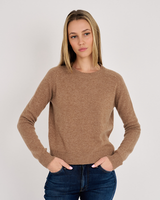 MILA CASHMERE FITTED CREW