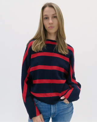 JACKSON STRIPE OVERSIZE CREW