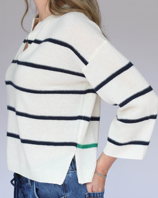 MADISON SPLIT FRONT V-NECK