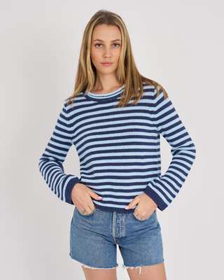 ANA STRIPE ROLLNECK CREW