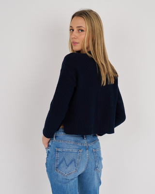 QUINN COTTON STITCHY CARDIGAN