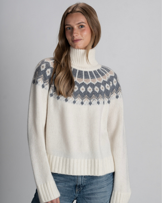 RILEY INTARSIA TURTLENECK