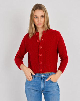 QUINN COTTON STITCHY CARDIGAN
