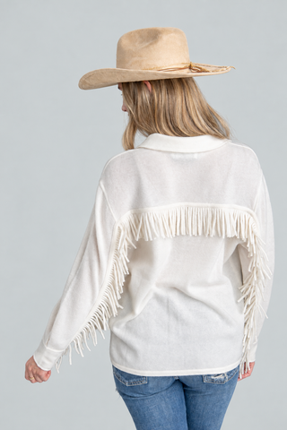 STELLA  - FRINGE B/F SHIRT