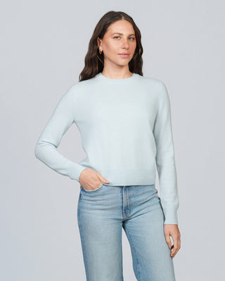 CREW CASHMERE SOLID RUGBY CREW